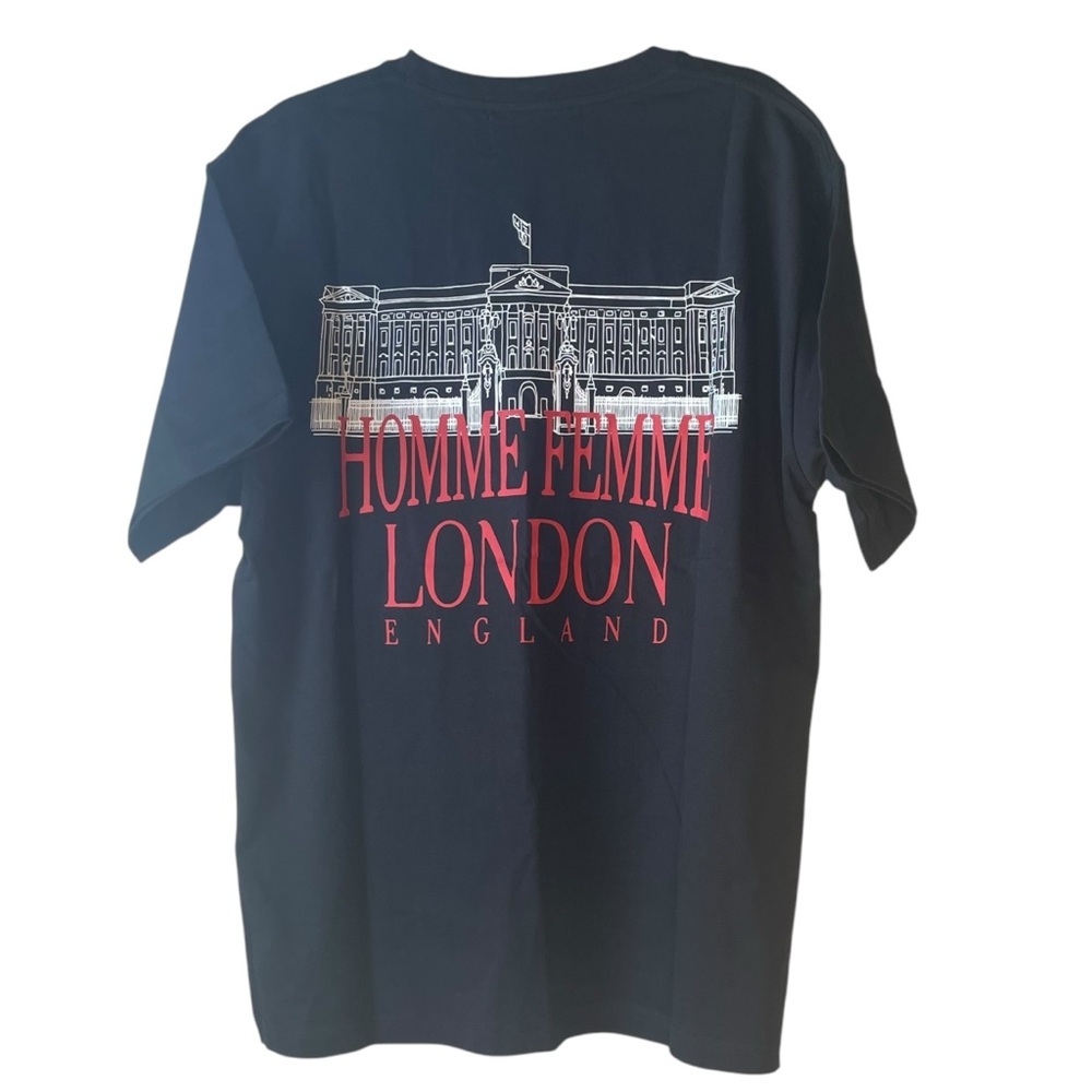 Homme + Femme Royal Crest Tee- Black